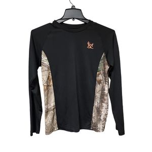 Bushmaster Long Sleeve Polyester Camo Trimmed Shirt Size Medium